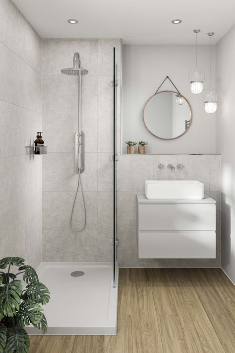 Taupe Bathroom, Cosy Bathroom, Light Furniture, Bathroom Paneling, Chrome Accessories, Traditional Bathrooms, Bathroom Features, Bathroom Wall Panels, Pale White