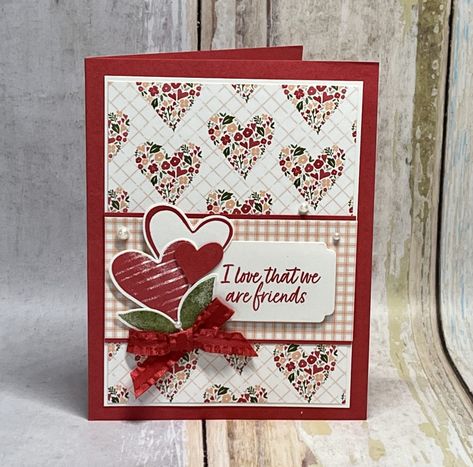 Stampin Up Valentines Day Cards, Stampin Up Valentines, Ann Walker, Stampin Up Valentine Cards, Control Freaks, Country Bouquet, Mother Card, Valentine Love Cards, Country Lane