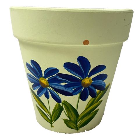 Terracotta Pot Painting Ideas, Terracotta Pot Painting, Painting Ideas Step By Step, Paint Flower Pots, Pots Painting, Pot Painting Ideas, Painted Flower Pot, Pots Diy, Pot Painting