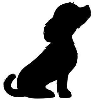 Animal Outline, Dog Quilts, Wood Dog, Silhouette Stencil, Dog Projects, Animal Silhouette, Dog Silhouette, Scroll Saw Patterns, Black Silhouette