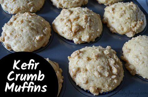 Kefir Muffins Recipe, Kefir Muffins, Milk Kefir Recipes, Bodybuilding Food, Whey Protein Recipes, Crumb Muffins, Kefir Recipes, Recipe For Breakfast, Spice Muffins