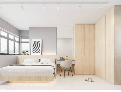 Muji Style Bedroom, Muji Interior Design, Muji Bedroom, Bedroom Japanese Style, Muji Interior, Scandinavian Interior Bedroom, Master Room Design, Japanese Style Bedroom, Bedroom Shelf