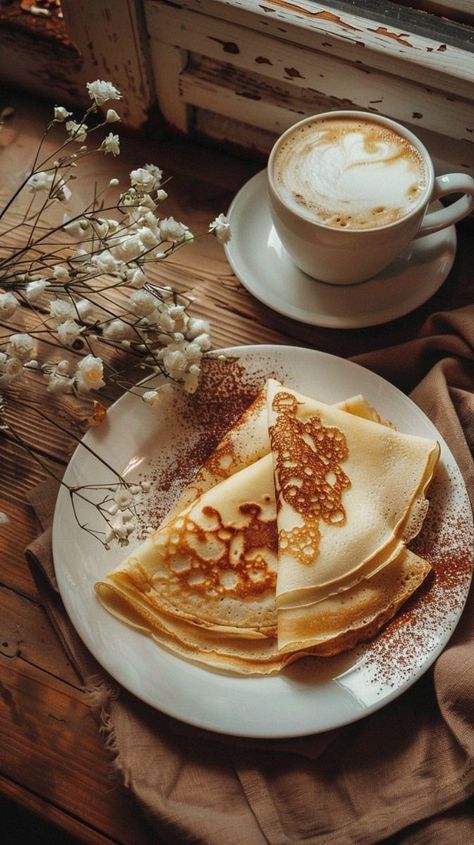 Crepes Photography Food Styling, Crepes Food Photography, Crepes Photography, Crepe Aesthetic, Crepes Aesthetic, France Project, Warm Photography, Crepe Cafe, Old Video Games