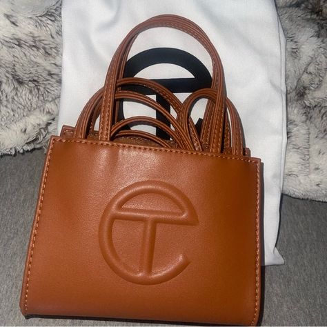 Telfar tan Telfar Handbag, Telfar Bags, Telfar Handbags, Tan Color, Mini Bag, Vision Board, Top Handle Bag, Autumn Fashion, Bag Lady