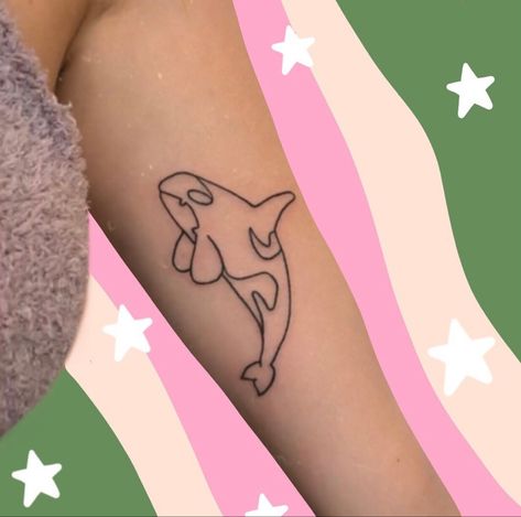 #marinelife #whales #orcas #tattoo #fashion #followforfollow #feminist #love Orca Whale Tattoo, Dream Face, Orca Tattoo, Matching Tats, Tattoo Fashion, Whale Tattoos, Sketchbook Art, Creative Tattoos, Deathly Hallows Tattoo