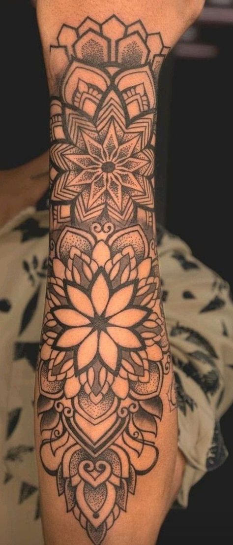 Floral Mandala Tattoo Forearm, Mandela Tattoo Sleeve Women, Inner Forearm Tattoo Sleeve, Floral Mandala Tattoo Sleeve Color, Womens Mandala Sleeve Tattoo, Half Mandala Tattoo Design Women Arm, Mandala Sleeve Tattoos For Women, Forearm Tattoo Women Sleeve Mandala, Mandala Half Sleeve Tattoo For Women