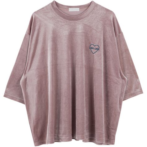 Heart Embroidered Velvet Oversized Tee ($17) ❤ liked on Polyvore featuring tops, t-shirts, shirts, sweaters, oversized t shirt, brown t shirt, half sleeve t shirts, brown shirts and velvet t shirt Pink Fitted T-shirt With Heart Graphic, Relaxed Fit Pink T-shirt With Heart Graphic, Pink Heart Graphic Short Sleeve T-shirt, Pink Heart-shaped Graphic Print T-shirt, Casual Multicolor Heart Print T-shirt, Velvet T Shirt, Velvet Tees, Velvet Shirt, Velvet Tops