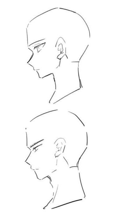 How To Draw Angled Face, Hair Styles Man Drawing, Drawing 3/4 Face, Someone Looking Down Reference Drawing, Head Refrence Art, Hair Refrences Boy, Drawing Masculine Faces, Short Male Hair Drawing, Character Looking Down Reference