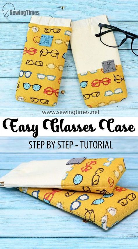 Eyeglass Cases Diy, Sew Eyeglass Cases, Crochet Eyeglass Cases, Crochet Glasses, Fabric Eyeglass Cases, Diy Glasses, Eye Glasses Case, Snap Bag, Pouch Diy