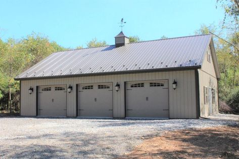 Four Car Garage, Attic Truss, Garage Attic, Attic Space, Metal Siding, Overhead Door, 3 Car Garage, Entry Door, Carriage House