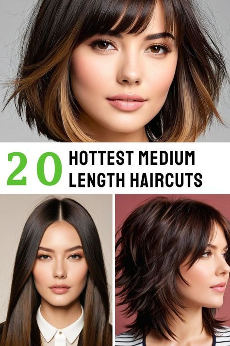 Medium Length Haircut Styles For Women, Trending Mid Length Haircuts, Med Length Haircuts For Fine Hair, Latest Haircuts For Women 2024, Indian Haircut For Women Medium Length, Mid Length Haircut For Fine Hair Over 40, Trendy Medium Length Hair Styles, Short To Medium Length Haircut, Edgy Medium Haircuts