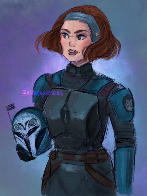 scarlet witch en Twitter: "this was supposed to be a warm down sketch but then I started coloring and got a lil carried away #TheMandalorian https://t.co/C9gSw8Nm4r" / Twitter Bo Katan Kryze, Duchess Satine, Bo Katan, New Republic, Batman Wonder Woman, Star Wars Drawings, Star Wars Women, Star Destroyer, Star Wars Artwork