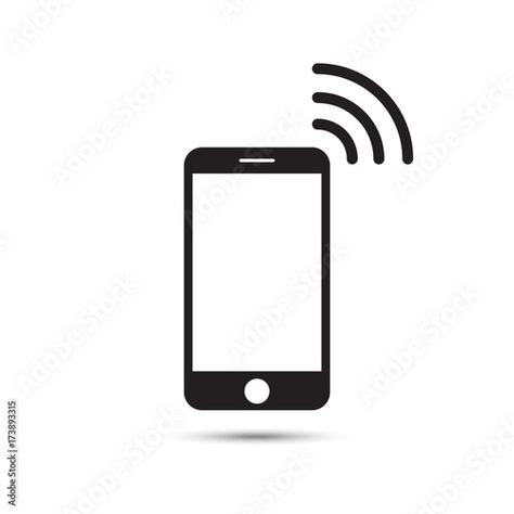 Stock Image: Smartphone Icon in trendy flat style isolated on white background. Cellphone pictogram. Telephone symbol for your web site design, logo, app, UI. Vector illustration, EPS10. Cellphone Logo, Web Site Design, Trendy Flats, Telephones, Flat Style, App Ui, Site Design, Fashion Flats, Design Logo