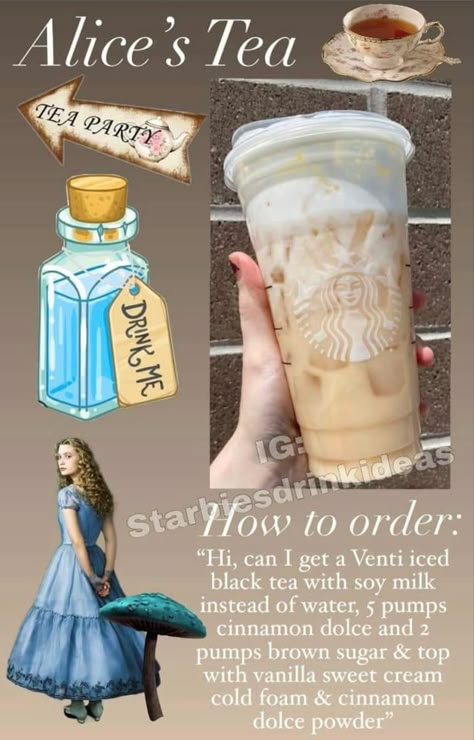 Slytherin Starbucks Drink, Fun Starbucks Orders, Tea Recipes Starbucks, Disney Starbucks Drinks Recipes, Fancy Starbucks Drinks, Disney Themed Starbucks Drinks, Harry Potter Starbucks Drink, Disney Starbucks Drinks, Halloween Starbucks Drinks