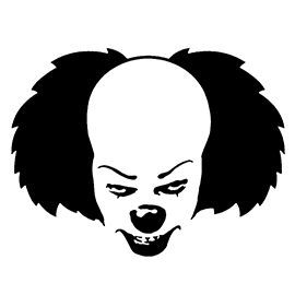 It - Pennywise the Clown Stencil Clown Stencil, Pumpkin Carving Ideas Templates, Clown Pumpkin, Mirror Etching, Halloween Pumpkin Stencils, Stephen Kings, Halloween Pumpkin Carving Stencils, It Pennywise, Art The Clown