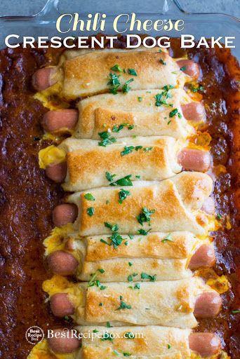 Hot Dog Bake, Chili Hotdogs, Salami Appetizer, Chili Cheese Hot Dog, Recipes Chili, Baked Appetizers, Chili Cheese Dogs, Hot Dog Chili, Cheese Dog