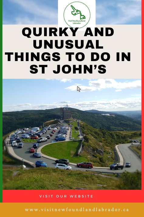 These are 19 Quirky and Unusual Things to Do in St John’s. St. John’s, is a charming and historic city on Canada’s eastern coast. It is known for its brightly coloured houses, friendly locals, and rugged natural beauty. But there’s much more to St. John’s than meets the eye. Here are quirky and unusual things to do in St. John’s that will help you experience this city like a local. All the quirky and unusual things to do are in the bonus section. But, first, let’s find you places to stay. Things To Do In St Johns Newfoundland, St Johns Newfoundland, Coloured Houses, Newfoundland Travel, Bucket And Spade, Newfoundland And Labrador, Unusual Things, Travel Summer, St Johns