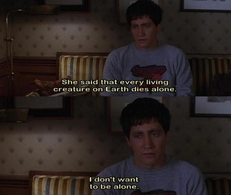 Donnie Darko Quotes, Donnie Darko Movie, Donnie Darko, Man Suit, Movie Lines, Film Quotes, Tv Quotes, Jake Gyllenhaal, Fav Movies