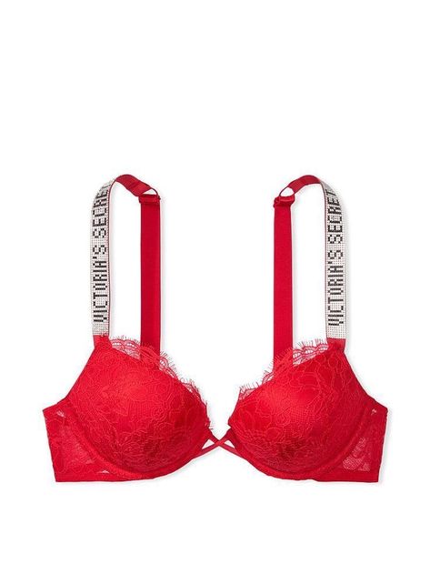 Victoria Secret Bh, Pretty Bra, Dr Wardrobe, Victorias Secret Set, Red Lace Bra, Rhinestone Bra, Victoria Secret Outfits, Victoria Secret Pink Bras, Red Bra