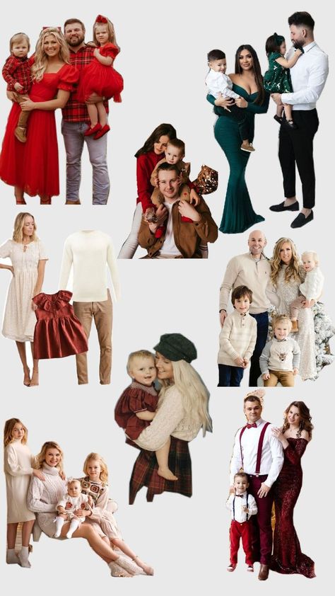 outfit looks and color inspo for Christmas time photoshoot. Red Family Photo Outfits, Time Photoshoot, Outfit Photo, Outfit Looks, Photoshoot Studio, Christmas Clothes, Christmas Photoshoot, Family Photo Outfits, Color Inspo