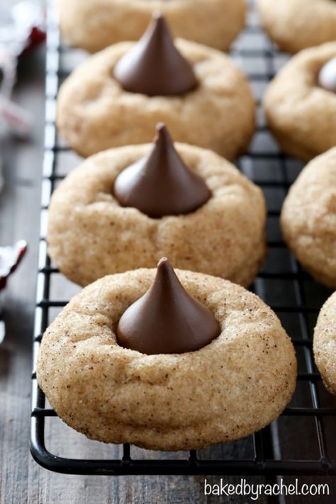 Snickerdoodle Kiss Cookies – Baked by Rachel Chocolate Nutella Cookies, Kiss Cookie, Kisses Cookies, Kiss Cookie Recipe, Snicker Doodle, Kiss Cookies, Nutella Cookies, Best Baking Recipes, Chocolate Nutella