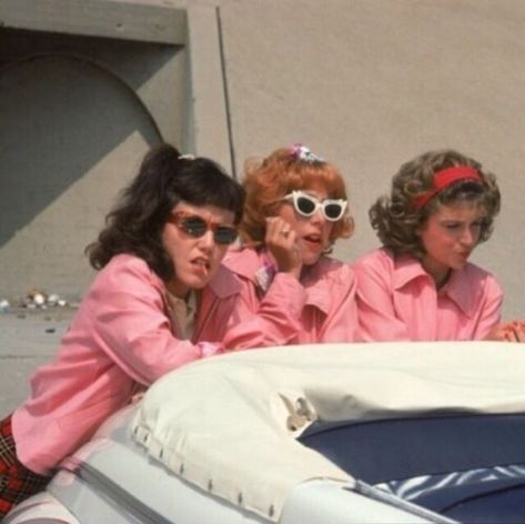 Grease, Pink Ladies, Pink, White