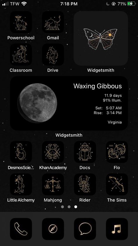 #iphone #ios14 #astrological #celestial #aesthetic #taurus #Gemini Astrology Iphone Theme, Astrology Homescreen Layout, Astrology Homescreen, Astrology Widget, Astrology App Icon, Astrological Aesthetic, Aesthetic Taurus, Celestial Aesthetic, Icona Ios