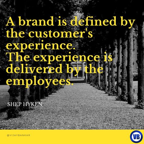 “A brand is defined by the customer's experience. The experience is delivered by the employees.”  Shep Hyken  #Quote #HR #People #employees #Experience #brand #Engagement Customer Experience Quotes, Hr Quotes, Experience Quotes, Customer Service Quotes, Service Quotes, Customer Engagement, Narcissism, Design Thinking, Customer Experience