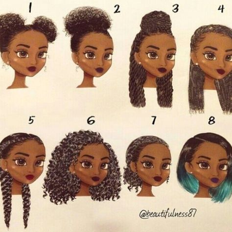 ✨Pinterest : prvncess✨ Más #haircut #hairstyles #haircolor Long Natural Curly Hair, Cabello Afro Natural, Pelo Afro, Braid Hairstyles, Short Natural Hair Styles, Long Hairstyles, Hair Journey, How To Draw Hair, Hair Art