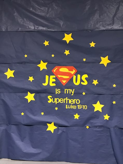 Hero Hotline Vbs Crafts, Hero Hotline Vbs Decorations, Superhero Vbs Decorations, Super Hero Vbs, Vbs Superhero Theme, Hero Central Vbs, Jesus Is My Superhero, Superhero Vbs, Vacation Bible School Themes