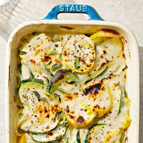 3 Fresh Sides to Elevate Your Go-To Recipes — Allrecipes Zucchini Sides, Mornay Sauce Recipe, Fresh Sides, Squash Gratin, Zucchini And Squash, Mornay Sauce, Veggie Side Dish Recipes, Squash Casserole, Veggie Side Dishes