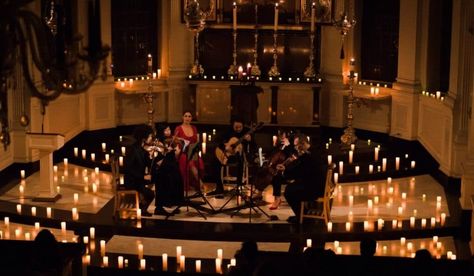 Candle Lit Concert, Candle Light Concert, Candlelit Concert, Classic Music, Candle Ideas, Beautiful Patios, Winter Candle, Flickering Candles, Concert Series