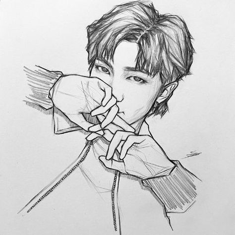 🤗 #bts #jk #jungkook #art #drawing #sketch #kpopfanart #fanart Korean Drawing, Bts Sketch, Sky Art Painting, Pencil Sketch Images, Music Drawings, Kpop Drawings, Art Painting Gallery, Easy Drawings Sketches, Pretty Drawings