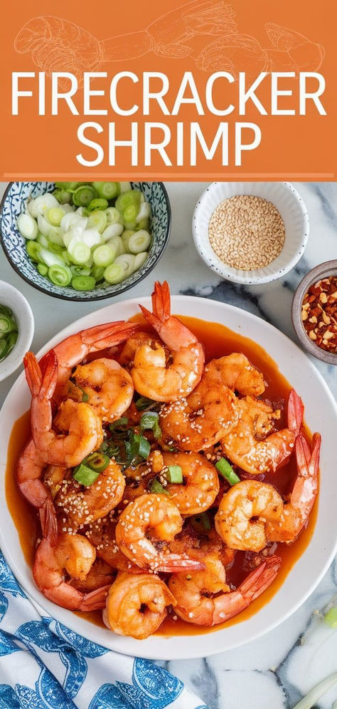 Sweet & Spicy Firecracker Shrimp – A delicious combination of sweet and spicy, this Firecracker Shrimp recipe makes the perfect appetizer or snack for your next party. Spicy Shrimp Appetizer Recipes, Fire Cracker Shrimp Recipe, Spicy Shrimp Recipe, Spicy Grilled Shrimp, Firecracker Shrimp, Shrimp Appetizer Recipes, Sweet And Spicy Shrimp, Shrimp Appetizer, Spicy Shrimp Recipes