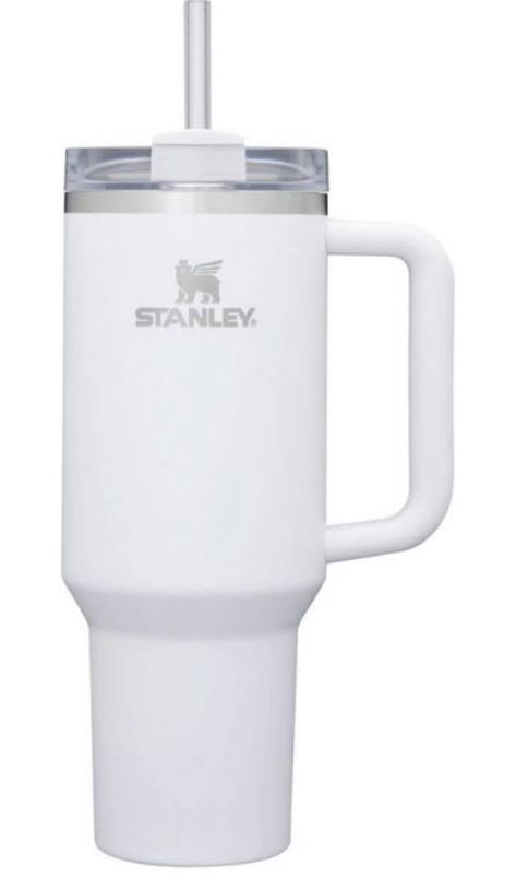 Stanley 40 oz. Adventure Quencher Tumbler (White) White Stanley Cup, White Stanley, Pink Mini Fridge, Cute Stanley, White Water Bottle, Neat Gadgets, Trendy Water Bottles, Stanley Cups, Boo Basket