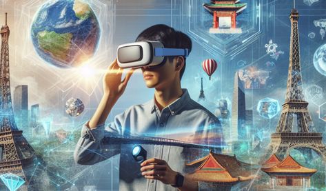 "VR & AR: Revolutionizing Virtual Travel Experiences" Immersive Technology, Destination Marketing, Virtual Travel, Vr Experience, Travel Brand, New Environment, Sustainable Tourism, Travel Industry, Into The Future