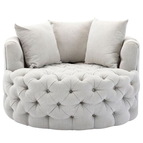 Oversized Accent Chair, Swivel Barrel Chair, Swivel Accent Chair, Chair And A Half, Cute Bedroom Decor, Redecorate Bedroom, Teen Bedroom Decor, Leisure Chair, Summer Decorating