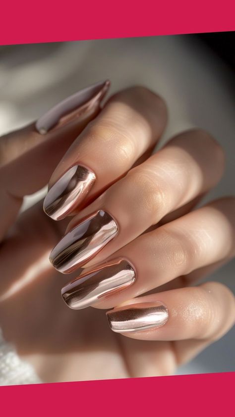 Chrome nails have taken the beauty world by storm, offering a stunning, mirror-like finish that adds instant glamor to any look. From subtle elegance to bold statements, chrome nail designs come in a variety of styles, colors, and finishes to suit every personality and occasion Chrome Nail Designs, Ombre Chrome Nails, Gold Chrome Nails, Bridal Nails Designs, Bronze Nails, August Nails, Rose Gold Chrome, Baby Blue Nails, Easter Nail Designs