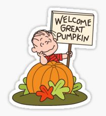 Welcome Great Pumpkin, Pumpkin Squares, Rick And Morty Stickers, Charlie Brown Halloween, Great Pumpkin, Pumpkin Stickers, Halloween Sticker, Waterproof Paper, Halloween Stickers