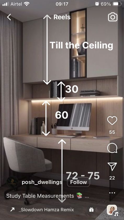 Study Table With Dimensions, Study Room Storage Ideas, Study Table Measurements, Small Study Room Decor, Small Bedroom Workspace Ideas, Study Table Dimensions, Luxury Study Room Design, Work Space In Bedroom, Small Study Room Design