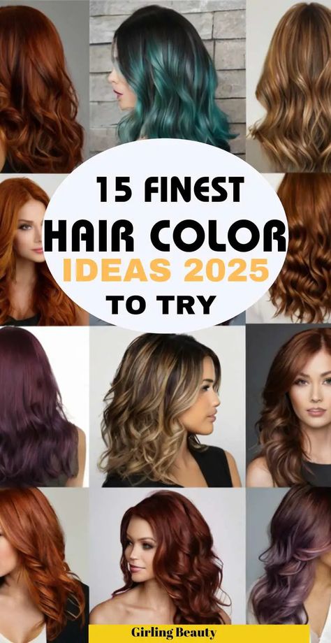 Hair Color Trends For 2025 1 Stunning Hair Color Ideas, Hair Color Ideas For Women In 30s, Haircolors Trends 2024, Hair Color Trend 2024, Hair Colors 2024 Trends, 2025 Hair Color Trends For Women, Trending Hair Color For 2024, Trending Hair Colors, Natural Balayage