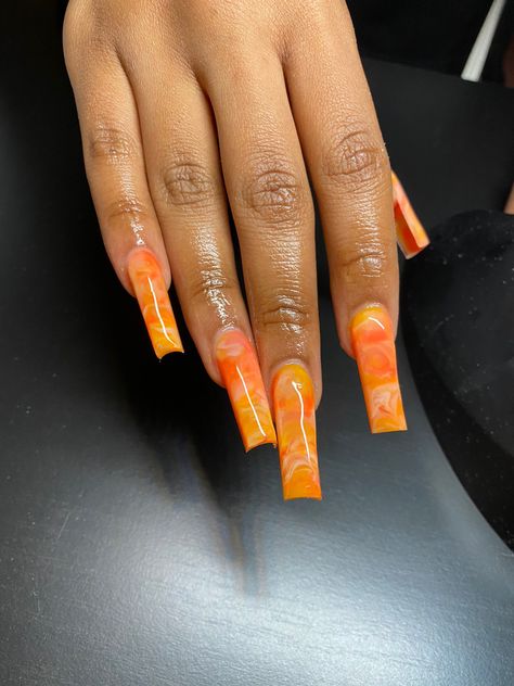 Cream Orange Nails, Orange And Cream Nails, Orange Creamsicle Nails, Creamsicle Nails, Design Catalog, Types Of Colours, Cream Nails, Color Nails, Orange Creamsicle