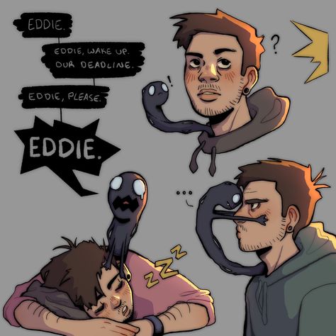 Venom X Eddy Cute, Veddie Symbrock Fanart, Venom X Eddy Fanart, Symbrock Fanart, Venom Oc, Venom X Eddy, Venom Fanart, Eddie Brock Venom, Eddie Brock