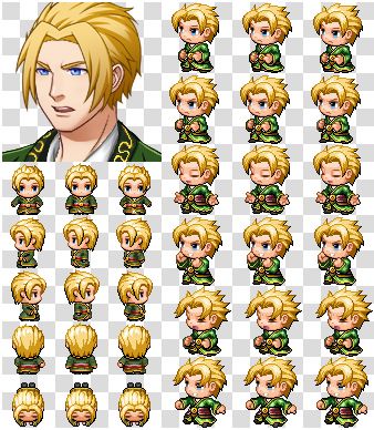 Rpg Maker MV Character Generator Parts Green Clothes1 Rpg Maker Sprites Character, Rpg Maker Mv Characters, Rpg Maker Mv Tilesets, Rpg Sprites, Game Maker Studio, Rpg Maker Vx, Character Generator, Maker Studio, Ragnarok Online