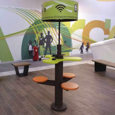 Offer free Wifi to draw students to the stand Airport Pictogram, Solar Charging Station, Mobile Charging Station, Chill Out Lounge, Phone Charging Stations, Mobile Craft, Phone Charging Station, Creative Office Space, Signage System