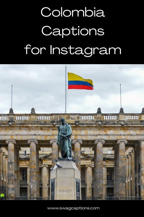 Immerse yourself in the vibrant beauty of Colombia with these captivating Instagram captions. From the lush landscapes to the rich cultural heritage, Colombia offers endless opportunities for breathtaking pictures and unforgettable memories. #ColombiaCaptions #ColombiaPictures #ColombiaAdventures #ExploreColombia #ColombiaTravel #ColombianCulture #ColombianHeritage #ColombianBeauty #ColombianLandscapes #ColombianVibes Colombia Quote, Colombia Pictures, Miss Colombia, Trip To Colombia, Colombian Culture, Colombian Coffee, Travel Captions, Perfect Captions, Best Puns