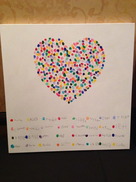 Student Thumbprint Art, Thumbprint Canvas Art, Kids Thumbprint Art, Class Thumbprint Art, Thumbprint Art For Friends, Thumbprint Art Ideas, Goodbye Crafts For Kids, Thank You Crafts For Kids, Bathroom Curtains Ideas