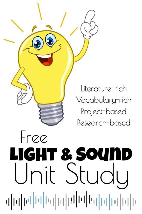 This light and sound unit study is full of meaningful, practical activities and books that will motivate your students to learn! Light And Sound Kindergarten, Light And Sound First Grade, Homeschooling Middle School, Organized Homeschool, Science Light, Stem Lessons, Science Inquiry, Homeschool Middle School, Light Science