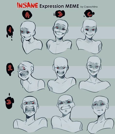 @animeartadvice for more art tutorials! You guys really liked the yandere tutorial, so here’s an extension of that!… Yandere Poses Reference, Facial Expressions Drawing, Drawing Face Expressions, Výtvarné Reference, Face Drawing Reference, Siluete Umane, Drawing Expressions, Face Expressions, Anime Drawings Tutorials