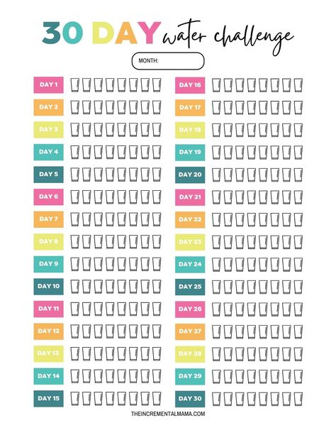 Trying to drink more water? Grab these 8 free printable monthly water tracker templates. Includes several cute 31 day water tracker charts. Water Tracker Printable Free, Monthly Water Tracker, Daily Water Tracker, Water Drinking Challenge, Water Tracker Printable, Note Journal, Water Intake Tracker, Water Challenge, 75 Hard